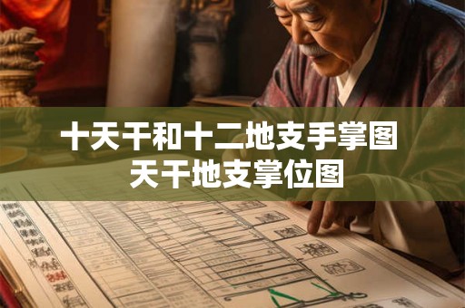 十天干和十二地支手掌图 天干地支掌位图 十天干和十二地支手掌图 天干地支掌位图