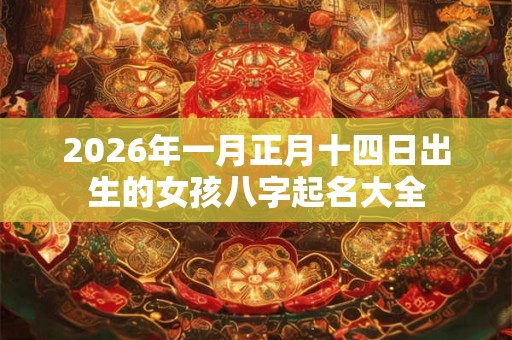 2026年一月正月十四日出生的女孩八字起名大全 2026年一月正月十四日出生的女孩八字起名大全