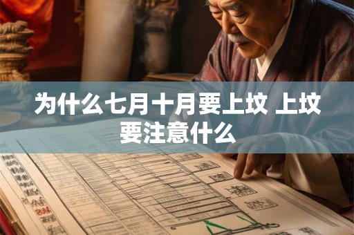 为什么七月十月要上坟 上坟要注意什么
