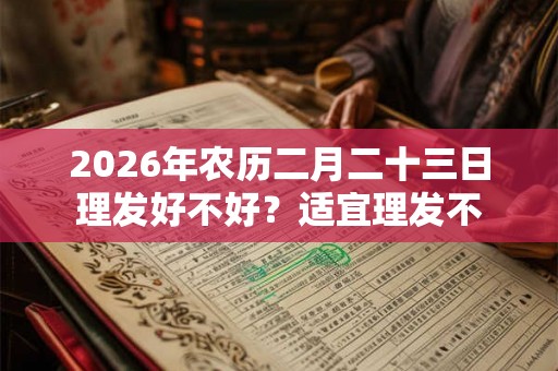 2026年农历二月二十三日理发好不好？适宜理发不