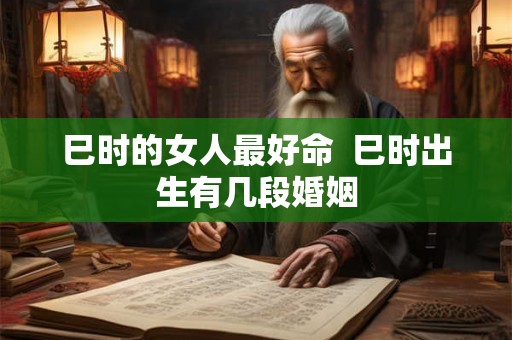 巳时的女人最好命  巳时出生有几段婚姻