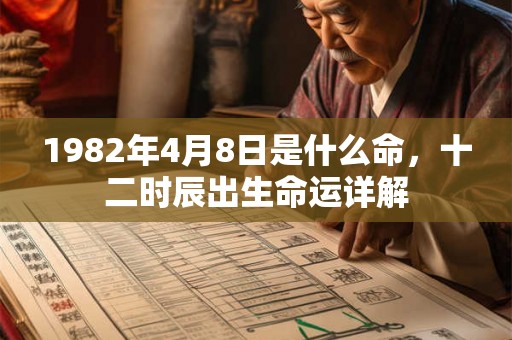 1982年4月8日是什么命，十二时辰出生命运详解