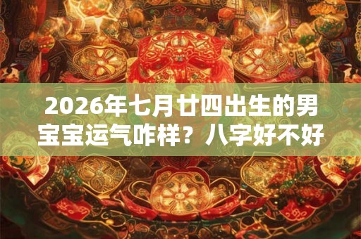 2026年七月廿四出生的男宝宝运气咋样？八字好不好