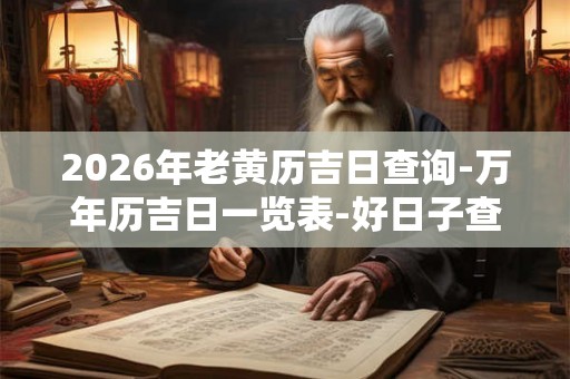 2026年老黄历吉日查询-万年历吉日一览表-好日子查询