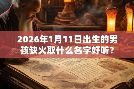 2026年1月11日出生的男孩缺火取什么名字好听？
