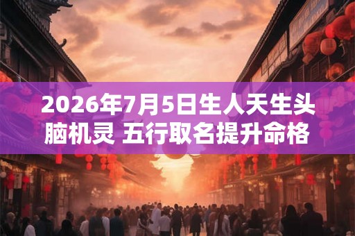 2026年7月5日生人天生头脑机灵 五行取名提升命格