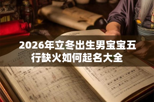 2026年立冬出生男宝宝五行缺火如何起名大全
