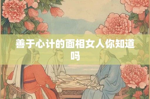 善于心计的面相女人你知道吗 善于心计的面相女人你知道吗