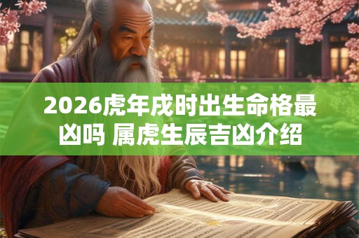 2026虎年戌时出生命格最凶吗 属虎生辰吉凶介绍 2026虎年戌时出生命格最凶吗 属虎生辰吉凶介绍