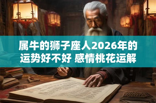 属牛的狮子座人2026年的运势好不好 感情桃花运解析