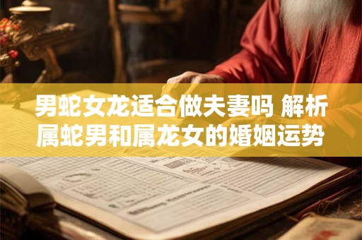男蛇女龙适合做夫妻吗 解析属蛇男和属龙女的婚姻运势
