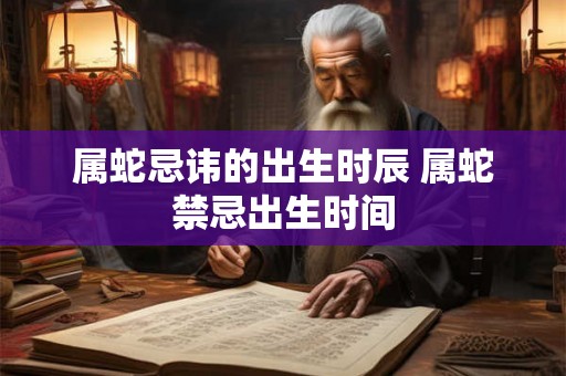 属蛇忌讳的出生时辰 属蛇禁忌出生时间