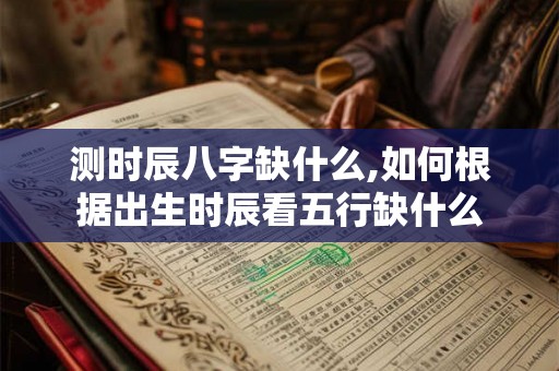 测时辰八字缺什么,如何根据出生时辰看五行缺什么