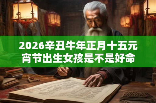 2026辛丑牛年正月十五元宵节出生女孩是不是好命