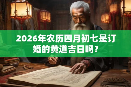 2026年农历四月初七是订婚的黄道吉日吗？