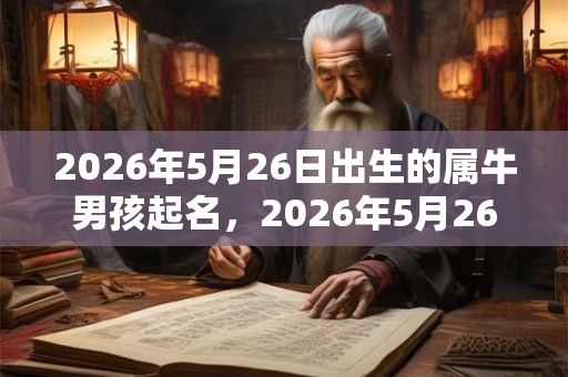 2026年5月26日出生的属牛男孩起名,2026年5月26日命运解析! 2026年5月26日出生的属牛男孩起名,2026年5月26日命运解析!