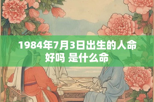 1984年7月3日出生的人命好吗 是什么命