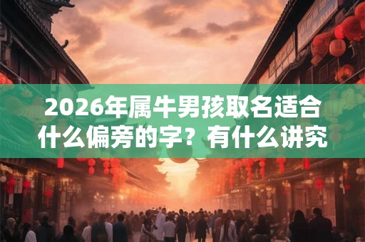 2026年属牛男孩取名适合什么偏旁的字？有什么讲究？