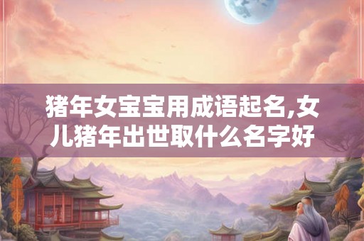 猪年女宝宝用成语起名,女儿猪年出世取什么名字好