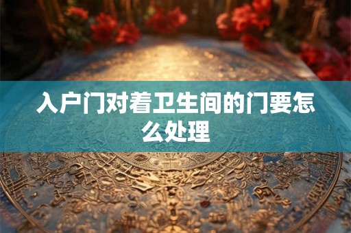 入户门对着卫生间的门要怎么处理