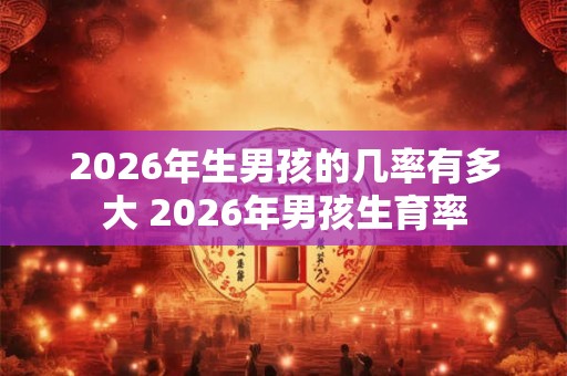 2026年生男孩的几率有多大 2026年男孩生育率