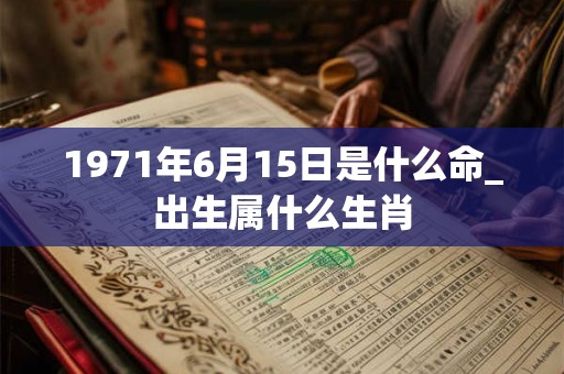 1971年6月15日是什么命_出生属什么生肖