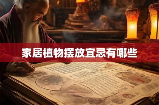 家居植物摆放宜忌有哪些