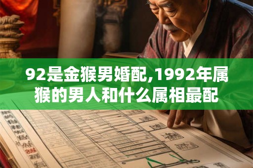 92是金猴男婚配,1992年属猴的男人和什么属相最配