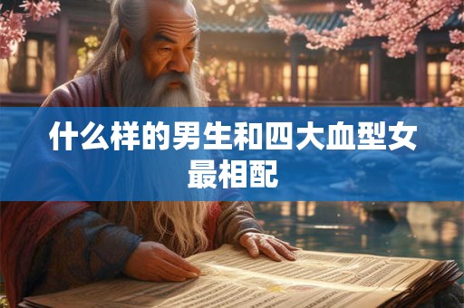 什么样的男生和四大血型女最相配