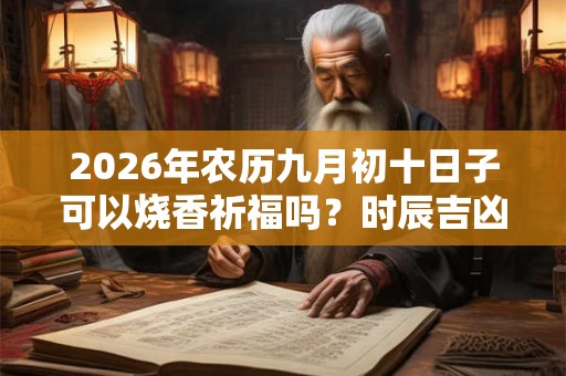 2026年农历九月初十日子可以烧香祈福吗？时辰吉凶如何？