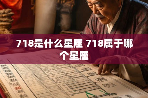 718是什么星座 718属于哪个星座