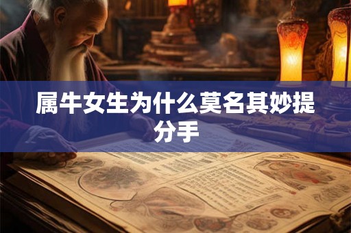 属牛女生为什么莫名其妙提分手