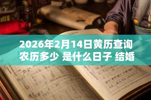 2026年2月14日黄历查询 农历多少 是什么日子 结婚吉时