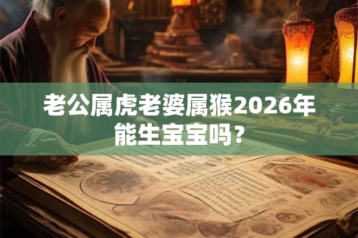 老公属虎老婆属猴2026年能生宝宝吗？