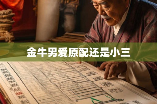 金牛男爱原配还是小三