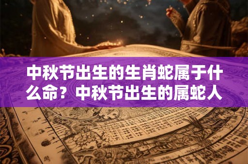 中秋节出生的生肖蛇属于什么命？中秋节出生的属蛇人命理分析！