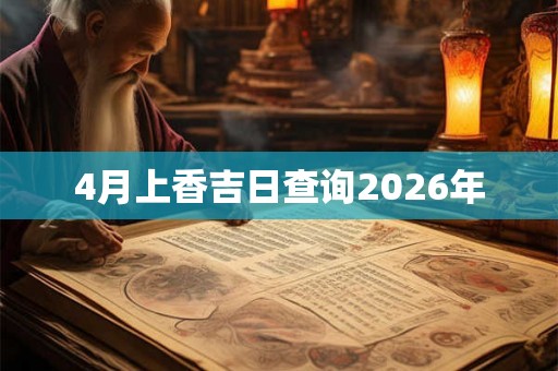 4月上香吉日查询2026年