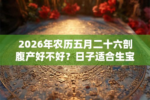 2026年农历五月二十六剖腹产好不好？日子适合生宝宝吗？