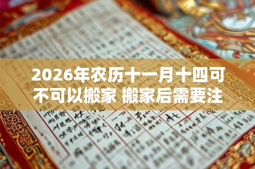 2026年农历十一月十四可不可以搬家 搬家后需要注意什么