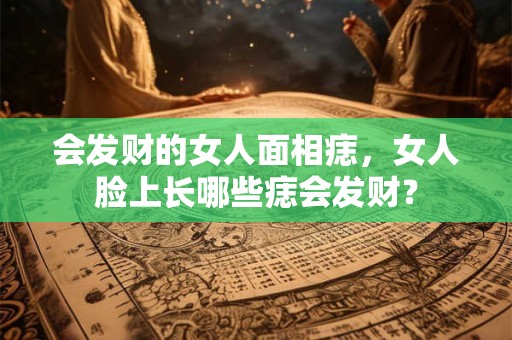 会发财的女人面相痣，女人脸上长哪些痣会发财？