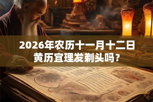 2026年农历十一月十二日黄历宜理发剃头吗？