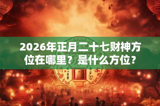 2026年正月二十七财神方位在哪里?是什么方位? 2026年正月二十七财神方位在哪里?是什么方位?