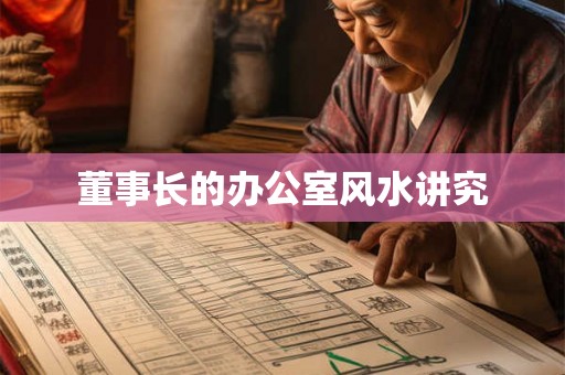 董事长的办公室风水讲究