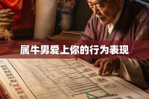 属牛男爱上你的行为表现