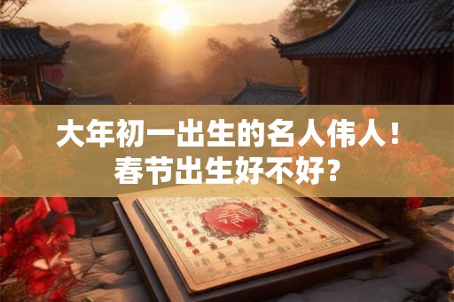 大年初一出生的名人伟人！春节出生好不好？