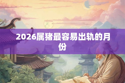 2026属猪最容易出轨的月份
