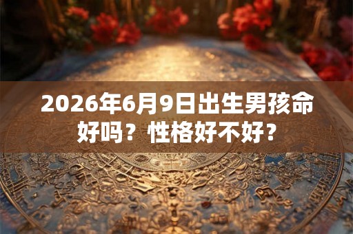 2026年6月9日出生男孩命好吗？性格好不好？