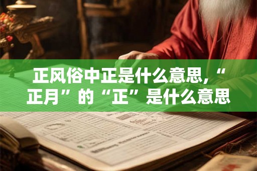 正风俗中正是什么意思,“正月”的“正”是什么意思? 正风俗中正是什么意思,“正月”的“正”是什么意思?