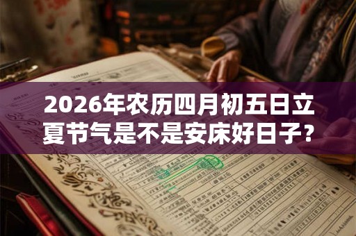 2026年农历四月初五日立夏节气是不是安床好日子？