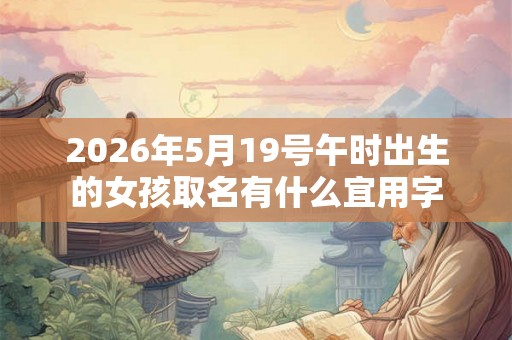 2026年5月19号午时出生的女孩取名有什么宜用字